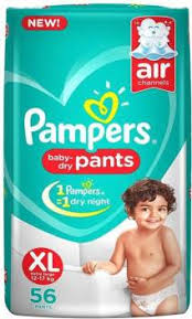 Pampers Baby Dry Pants Diaper (XL) - Pack of 56